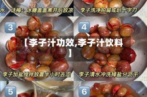 【李子汁功效,李子汁饮料】