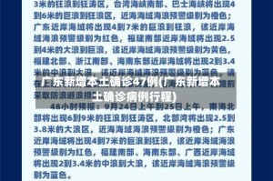 广东新增本土确诊47例(广东新增本土确诊病例行程)