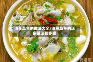 清蒸草鱼的做法大全/清蒸草鱼的正宗做法和步骤