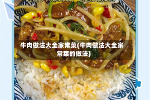 牛肉做法大全家常菜(牛肉做法大全家常菜的做法)