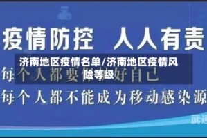 济南地区疫情名单/济南地区疫情风险等级