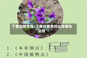 丁香功效作用/丁香对胃有什么作用与功效