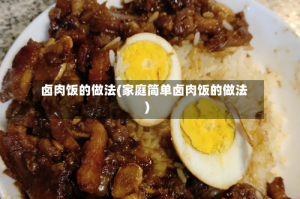 卤肉饭的做法(家庭简单卤肉饭的做法)