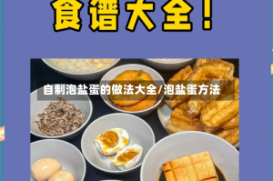 自制泡盐蛋的做法大全/泡盐蛋方法