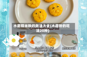 水磨糯米粉的做法大全(水磨粉的吃法20种)