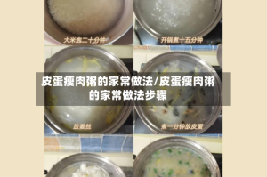 皮蛋瘦肉粥的家常做法/皮蛋瘦肉粥的家常做法步骤