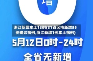浙江新增本土13例(31省区市新增55例确诊病例,浙江新增1例本土病例)