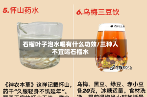 石榴叶子泡水喝有什么功效/三种人不宜喝石榴水