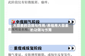 大蒜素的功效与作用/养殖用大蒜素的功效与作用
