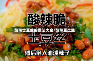 酸辣士豆丝的做法大全/酸辣豆土丝