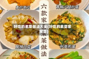 好吃的素菜做法大全(好吃的素菜家常菜)