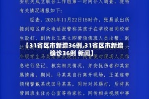 【31省区市新增36例,31省区市新增确诊36例 新闻】