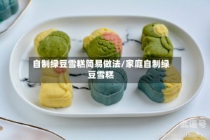 自制绿豆雪糕简易做法/家庭自制绿豆雪糕