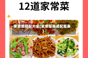 家常菜搭配大全(家常菜菜谱配菜表)