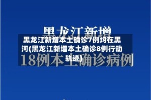 黑龙江新增本土确诊7例均在黑河(黑龙江新增本土确诊8例行动轨迹)