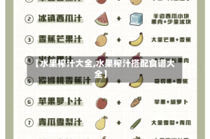 【水果榨汁大全,水果榨汁搭配食谱大全】