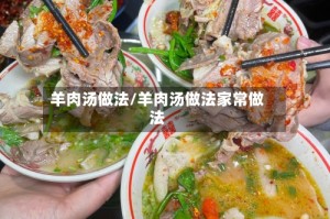 羊肉汤做法/羊肉汤做法家常做法
