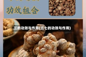 三的功效与作用(三七的功效与作用)