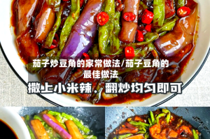 茄子炒豆角的家常做法/茄子豆角的最佳做法