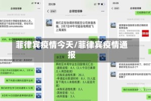 菲律宾疫情今天/菲律宾疫情通报