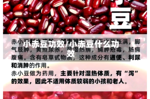 小赤豆功效/小赤豆什么功效