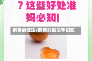 鹅蛋的做法/鹅蛋的做法孕妇吃