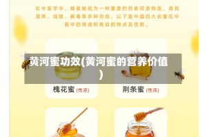 黄河蜜功效(黄河蜜的营养价值)