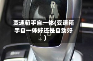 变速箱手自一体(变速箱手自一体好还是自动好)