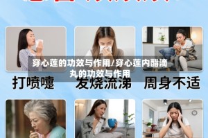 穿心莲的功效与作用/穿心莲内酯滴丸的功效与作用