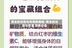 黑米的功效与作用有哪些/黑米的功效与作用 营养价值