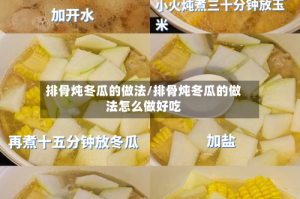 排骨炖冬瓜的做法/排骨炖冬瓜的做法怎么做好吃