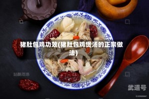 猪肚包鸡功效(猪肚包鸡煲汤的正宗做法)