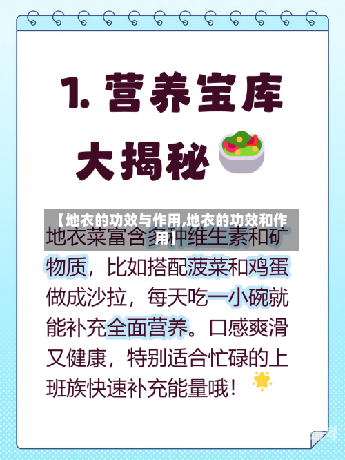 【地衣的功效与作用,地衣的功效和作用】-第3张图片